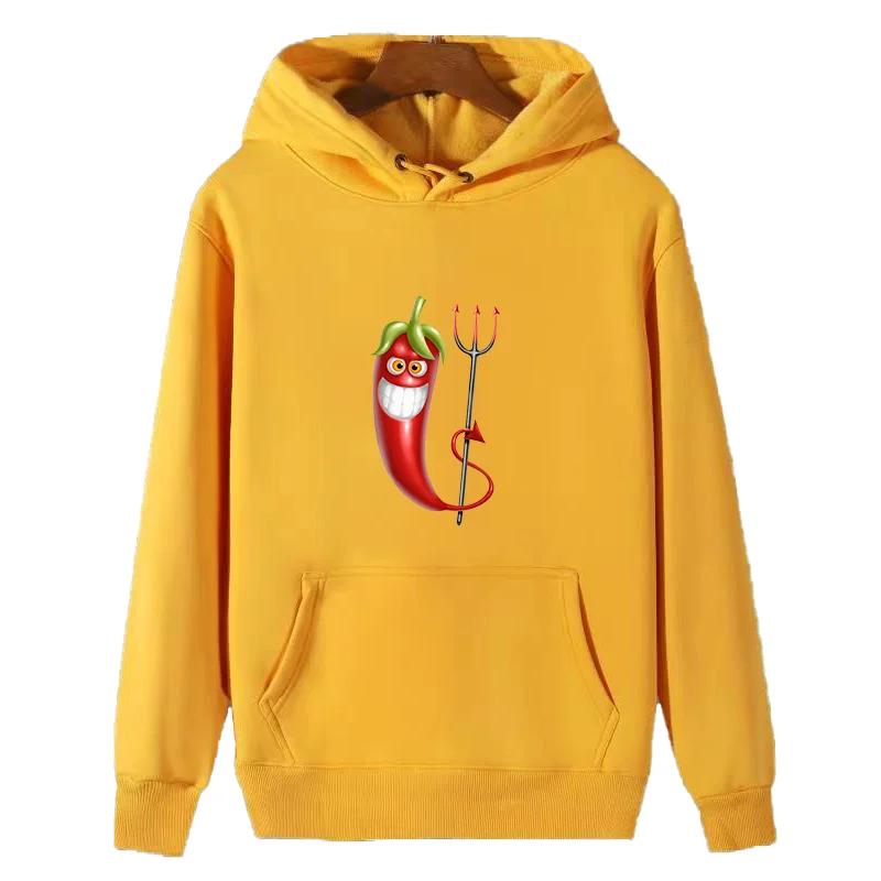 

Sayur cabai fashion graphic thick sweater hoodie Hooded sweatshirts cotton winter fleece essentials hoodie Men's sportswear