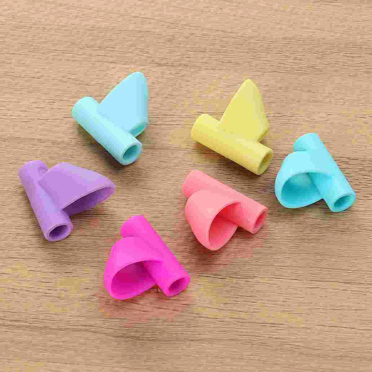 

6pcs Creative Pen Writing Grips Writing Correctors Holders School Stationeries for Students Kids