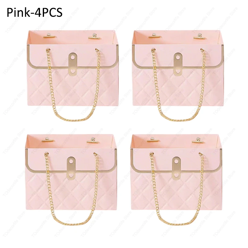 

Бумажная подарочная коробка с цветами и сумками-тоутами