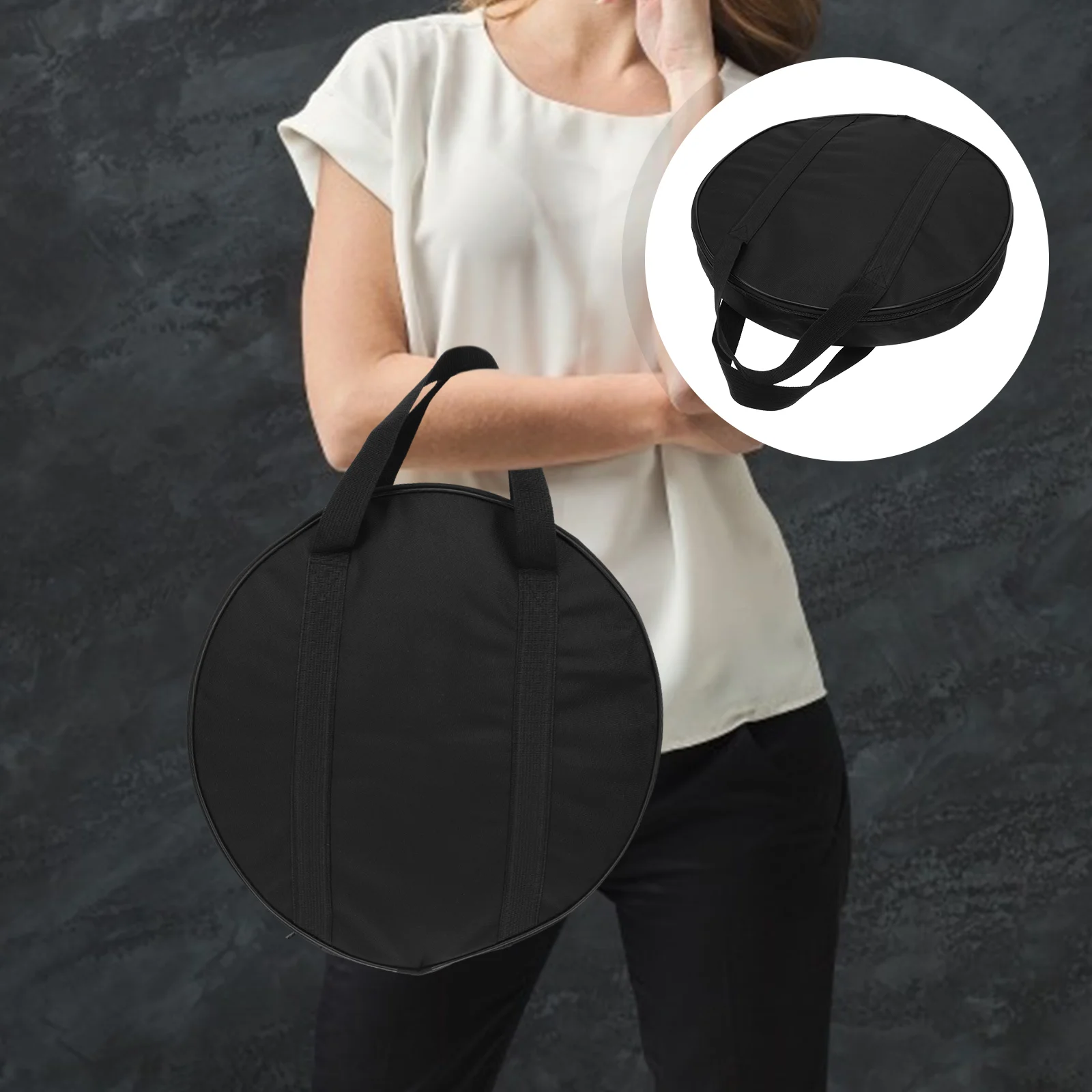 

Gong Bag Waterproof Tote Thickened Instrument Cymbal Carrier Tambourine Oxford Cloth Holder Carrying Case