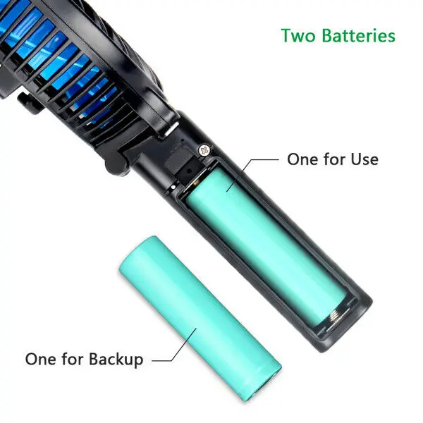 Jet fan with two battery