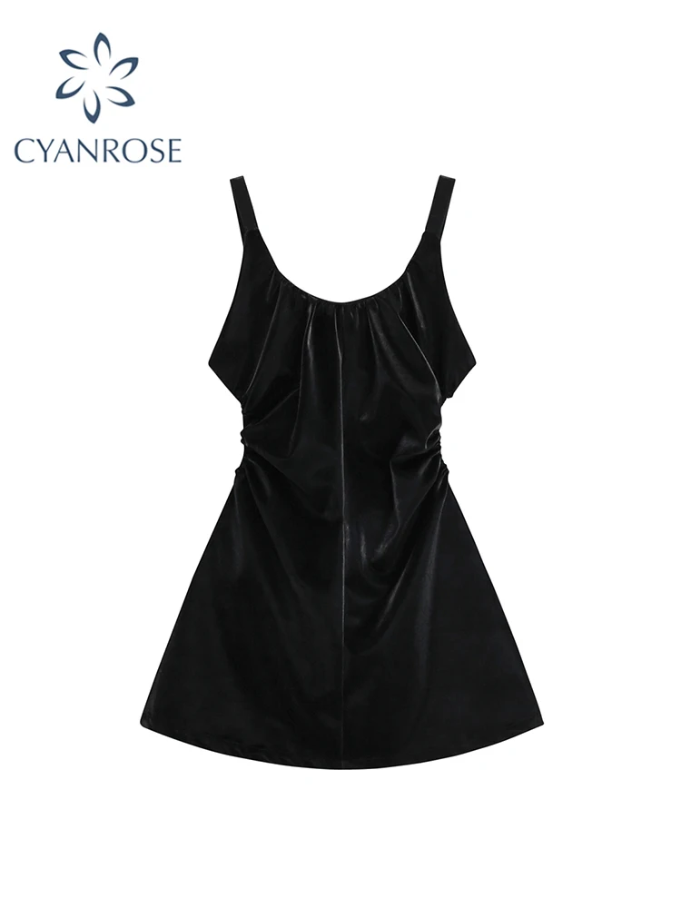 

Женское винтажное платье с открытыми плечами, черное ТРАПЕЦИЕВИДНОЕ ПЛАТЬЕ в готическом стиле с завышенной талией, мини-платье, модель Y2k на лето