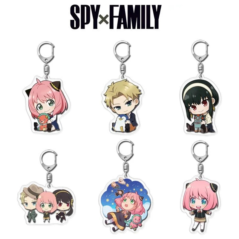 

Kawaii Cartonn Anime Spy X Family Twilight Yor Forger Anya Forger Keychain Acrylic Figure Pendant Jewelry Women Gift