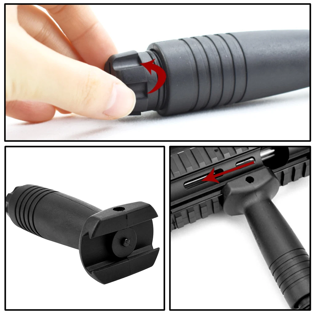 Уличный Тактический спереди нескользящий нейлоновый вертикальный ручной захват