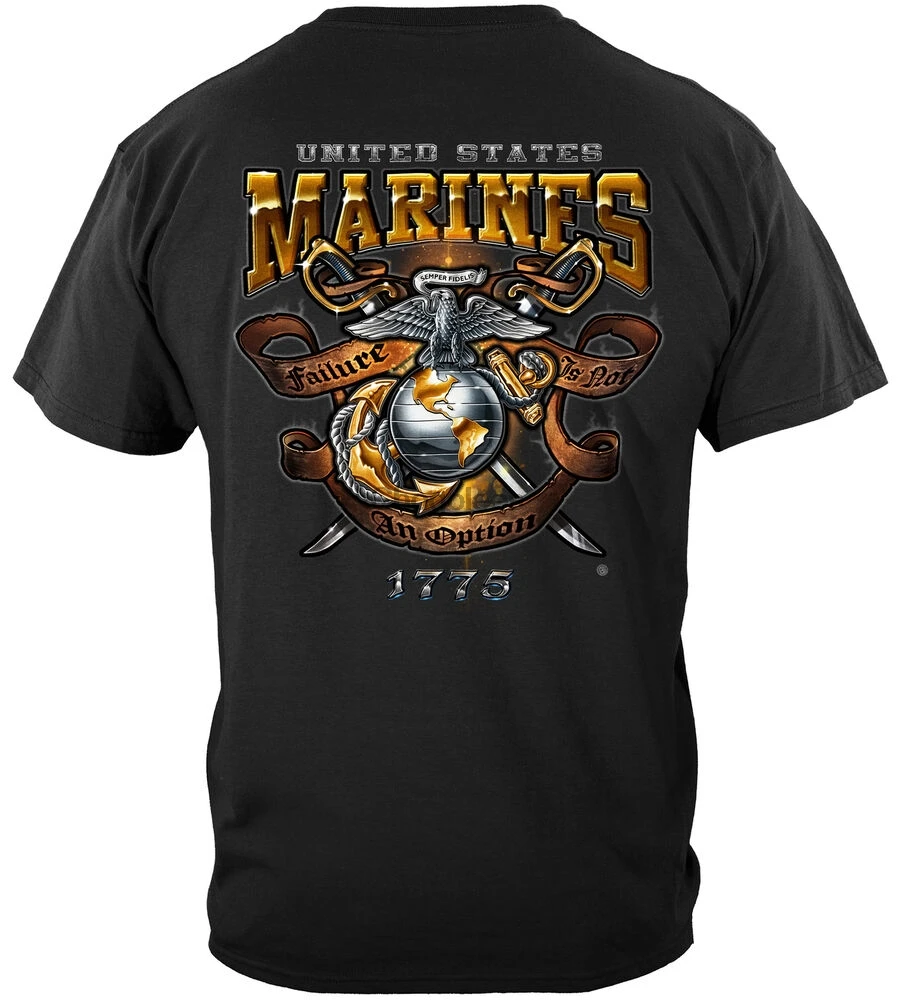 Морская пехота USMC из 100% хлопка Черная |