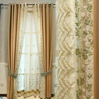 light luxury simple nordic style high end atmosphere living room embossed curtains blackout bedroom american popular