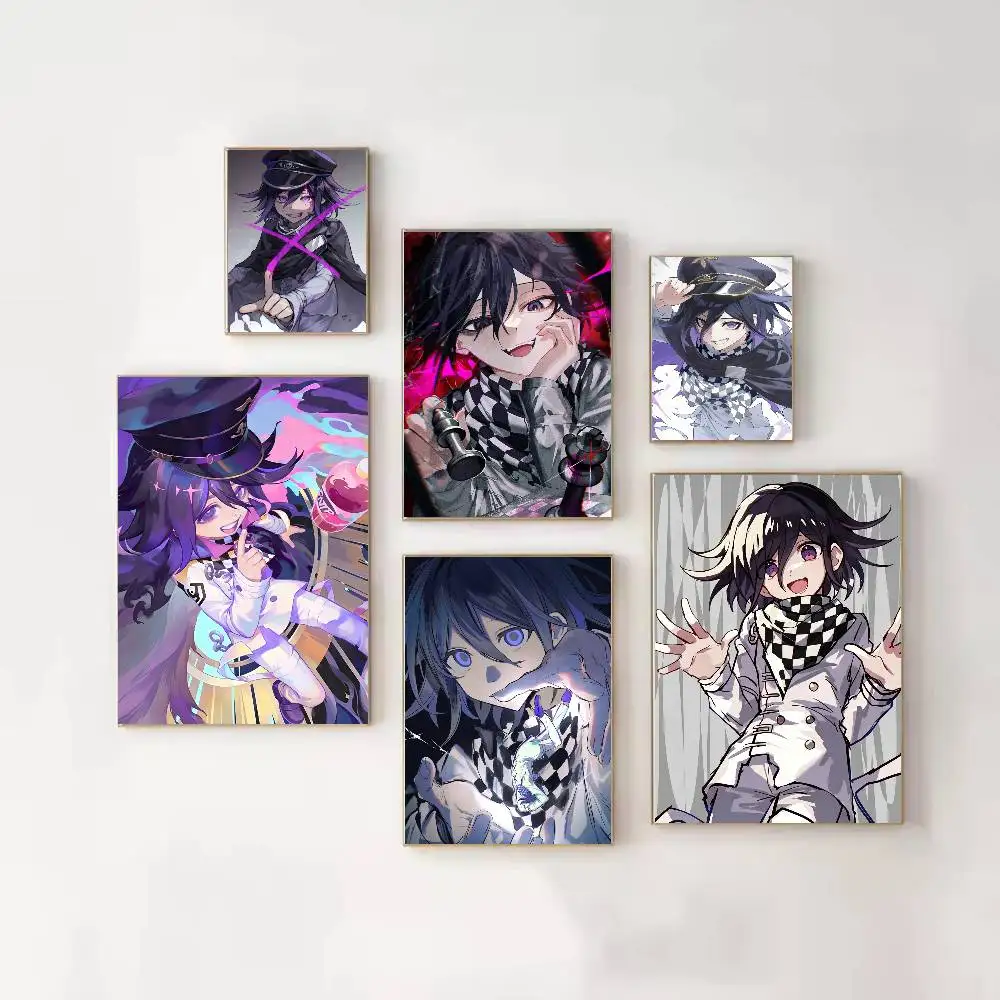 Фото Постер Danganronpa V3 Kokichi Ouma, HD качество, настенное искусство, ретро-постеры для декора стен дома, самоклеящиеся №1