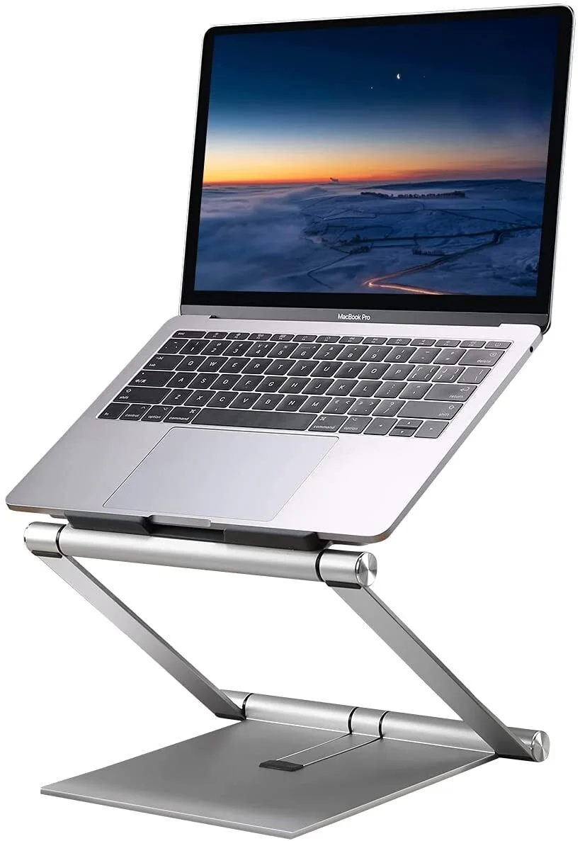 

PIHEN Adjustable Laptop Stand,Aluminum Laptop Stand for Desk,Super Stable Laptop Riser Compatible with MacBook, Air, Pro All