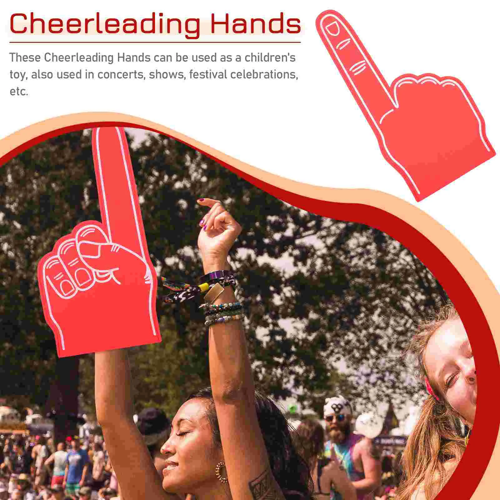 Гигантские пенопластовые пальцы надувные футбольные вещи для черлидинга