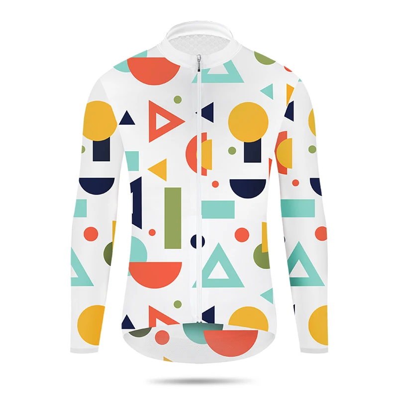 Велосипедная одежда KIAE с длинным рукавом для мужчин и женщин цветные дорожные