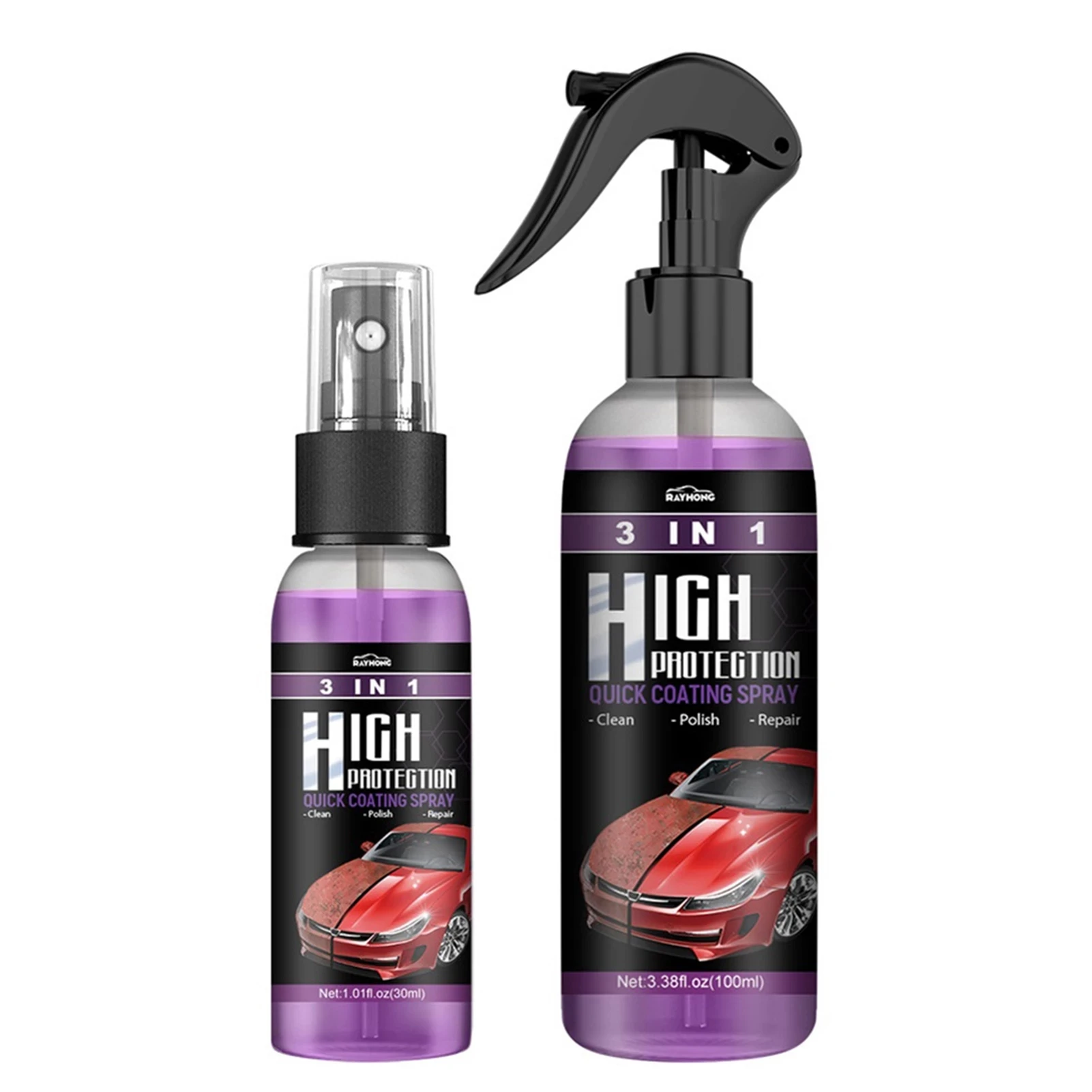 3In1 Quick Coating Spray High Protection Shine Armor Ceramic Car Wash Car Shield Coating Cleaning Nano Polishing Paint Wax