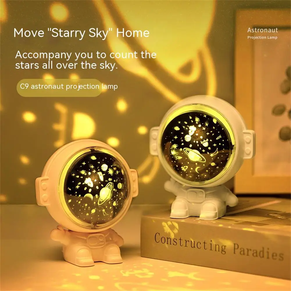 

Astronaut Star Projector Light Stepless Dimming Night Light Music Rotating Projector Lamp For Home Bedroom Kids Birthday Gift
