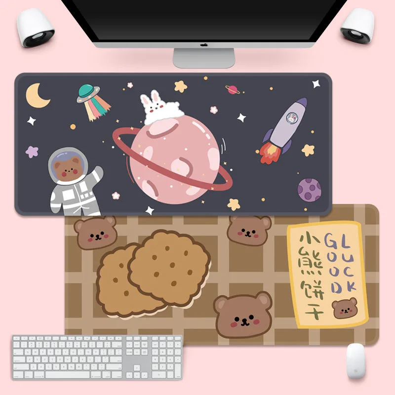 

Rubber Mouse Pad Tide Large Game Computer Keyboard Office Table Mat Kawaii Desk for Teen Girls Home Decorative Desktop Pad