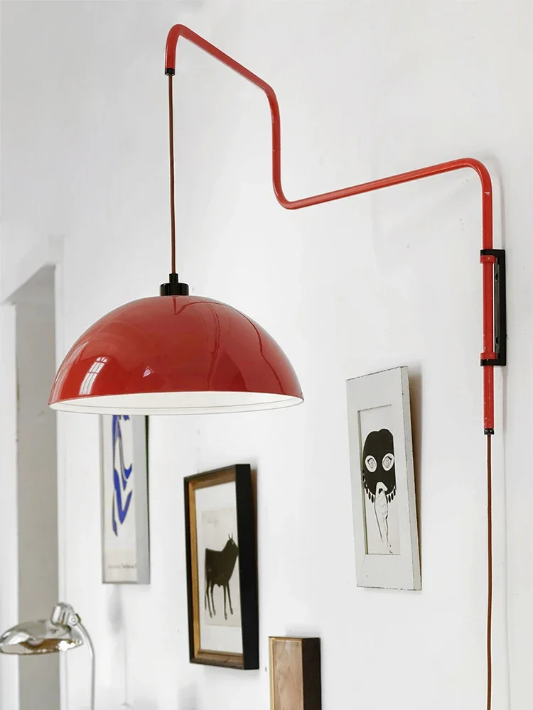 Красная рокерная люстра антикварная гостиная кабинет настенный светильник для