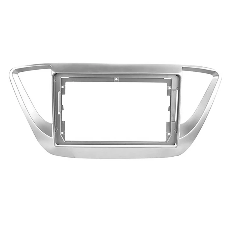 

2Din 9Inch Car Stereo Radio DVD Panel Facia Frame Trim for Hyundai Solaris 2 Accent Verna 2017-2018