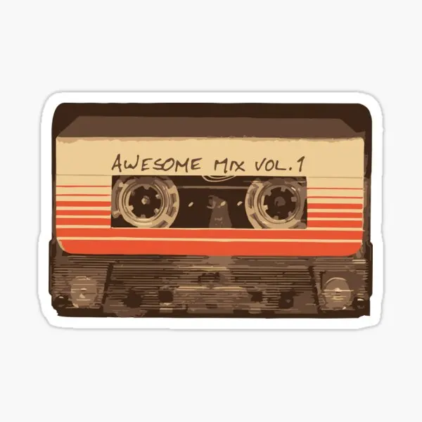 

Galactic Soundtrack 5PCS Stickers for Print Car Decor Luggage Funny Laptop Living Room Stickers Window Background Kid Cute