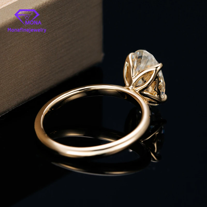 Драгоценные камни Изящные Ювелирные изделия 10 к желтое золото овальная