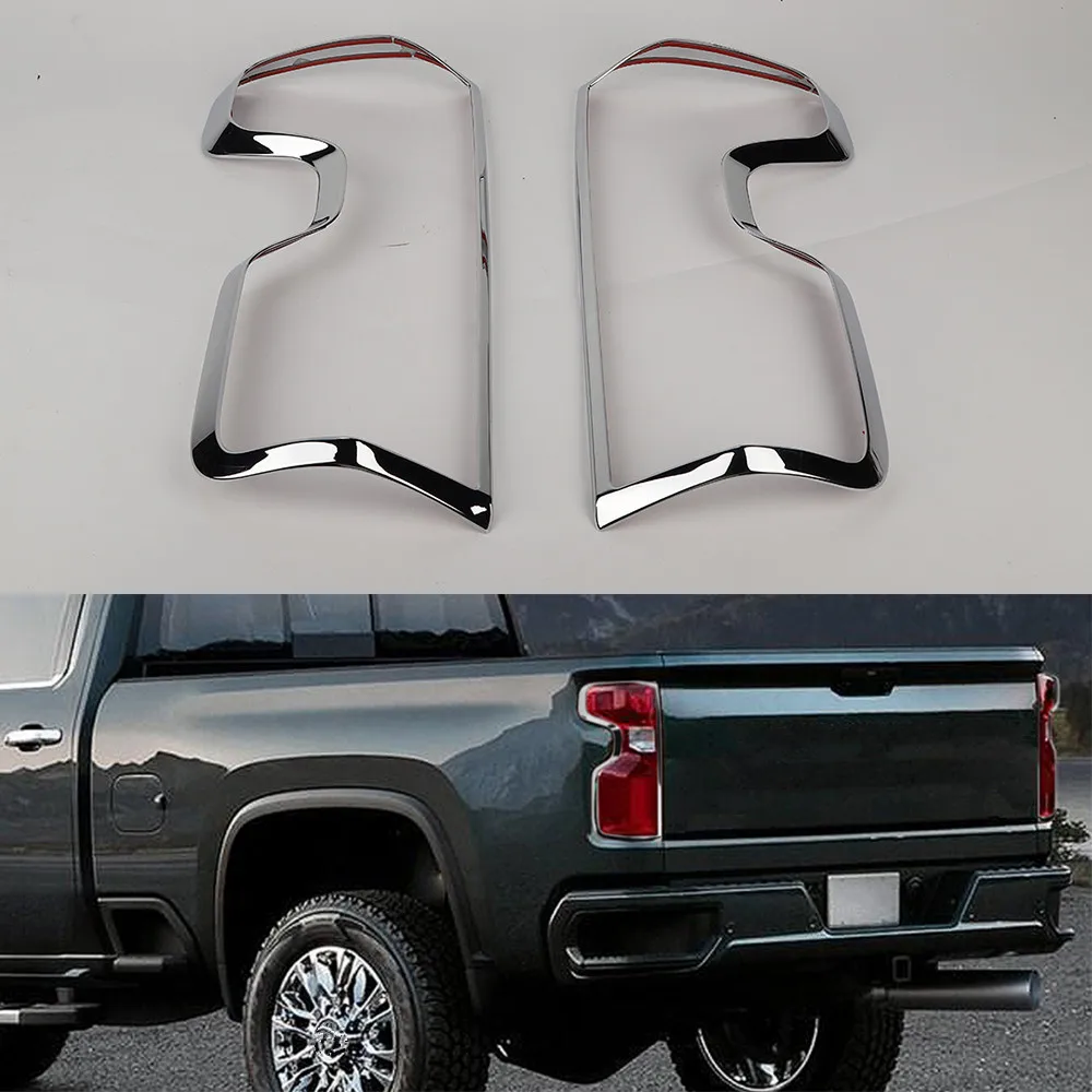 

2 шт., декоративные молдинги для задсветильник фонаря автомобиля Chevrolet Silverado 2019 +