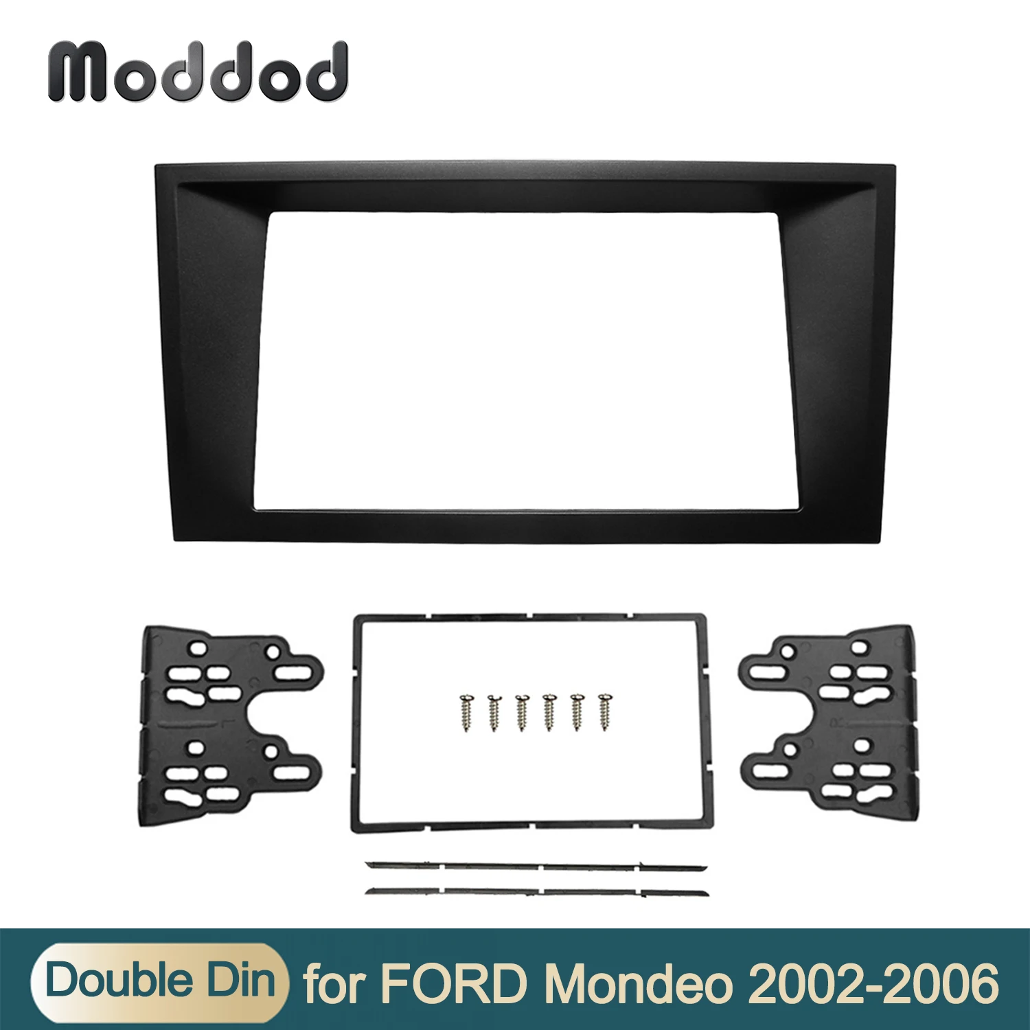 For FORD Mondeo 2002-2006 Double 2 Din Fascia CD Facia Stereo Player Panel Dash Mount Install Trim Kit Refit Frame Bezel | Автомобили и