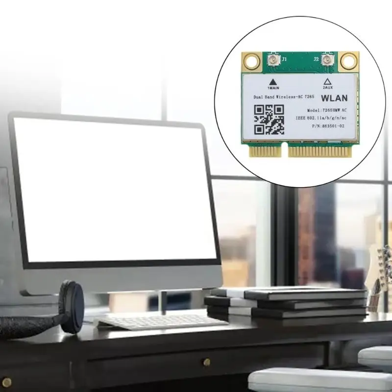 Беспроводной AC7265 MINI PCI-E WIFI CARD-совместимый 4.2 802.11AC 7265HMW