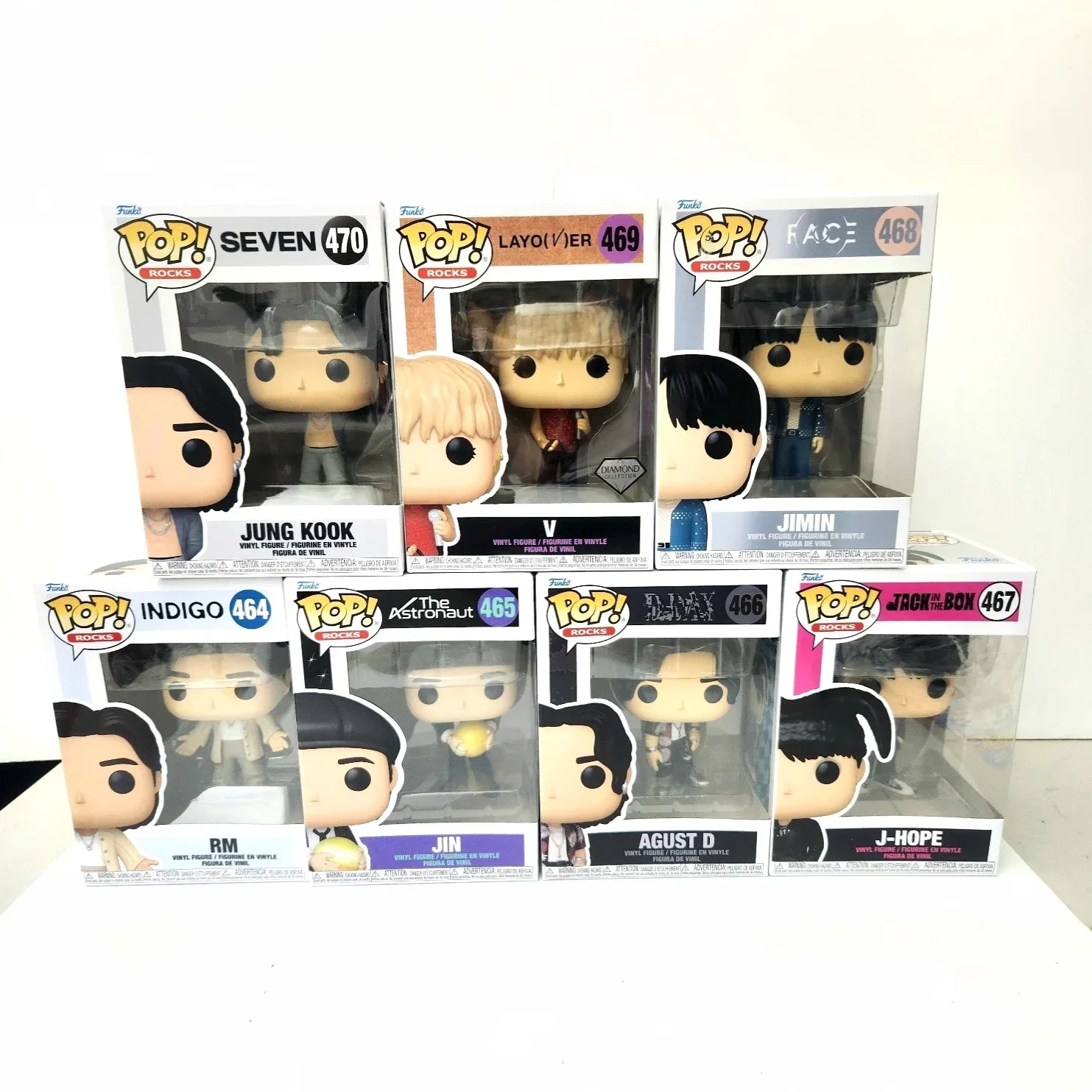 Фото RM Jin Agust D J-Hope Jimin V Jung Kook FUNKO POP BTS Костюм Фигурки Коллекционная ограниченная серия Фигурка Украшение Игрушка в подарок №1