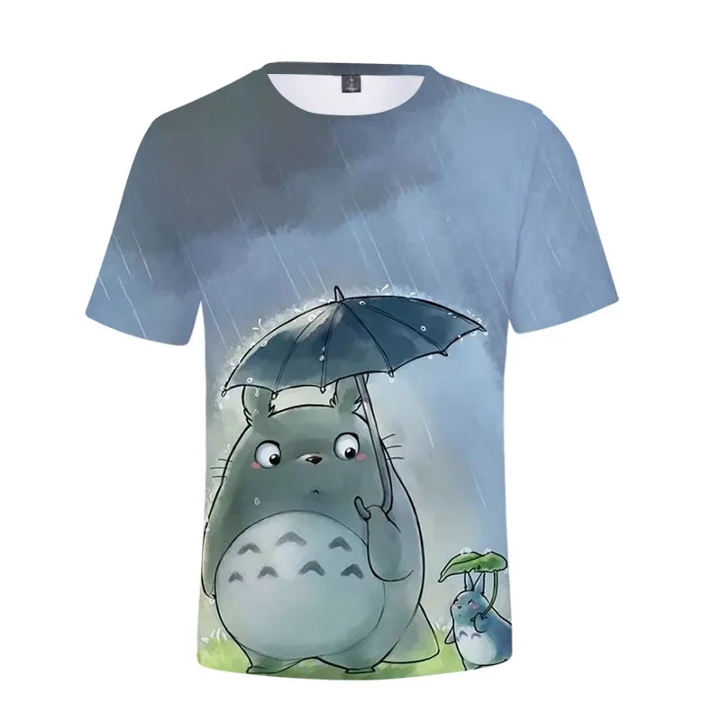 

Studio Ghibli Totoro T shirt Women\Men Japanese Anime With T-shirt Female Spirited Away Miyazaki Hayao Short Sleeve Female Tee