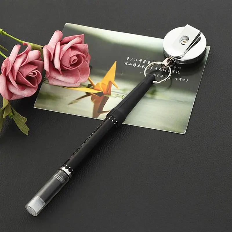 

3Pcs Stretchable Key Chain Buckle Type Pen-cap Anti Lose Buckle Steel Wire Key Ring