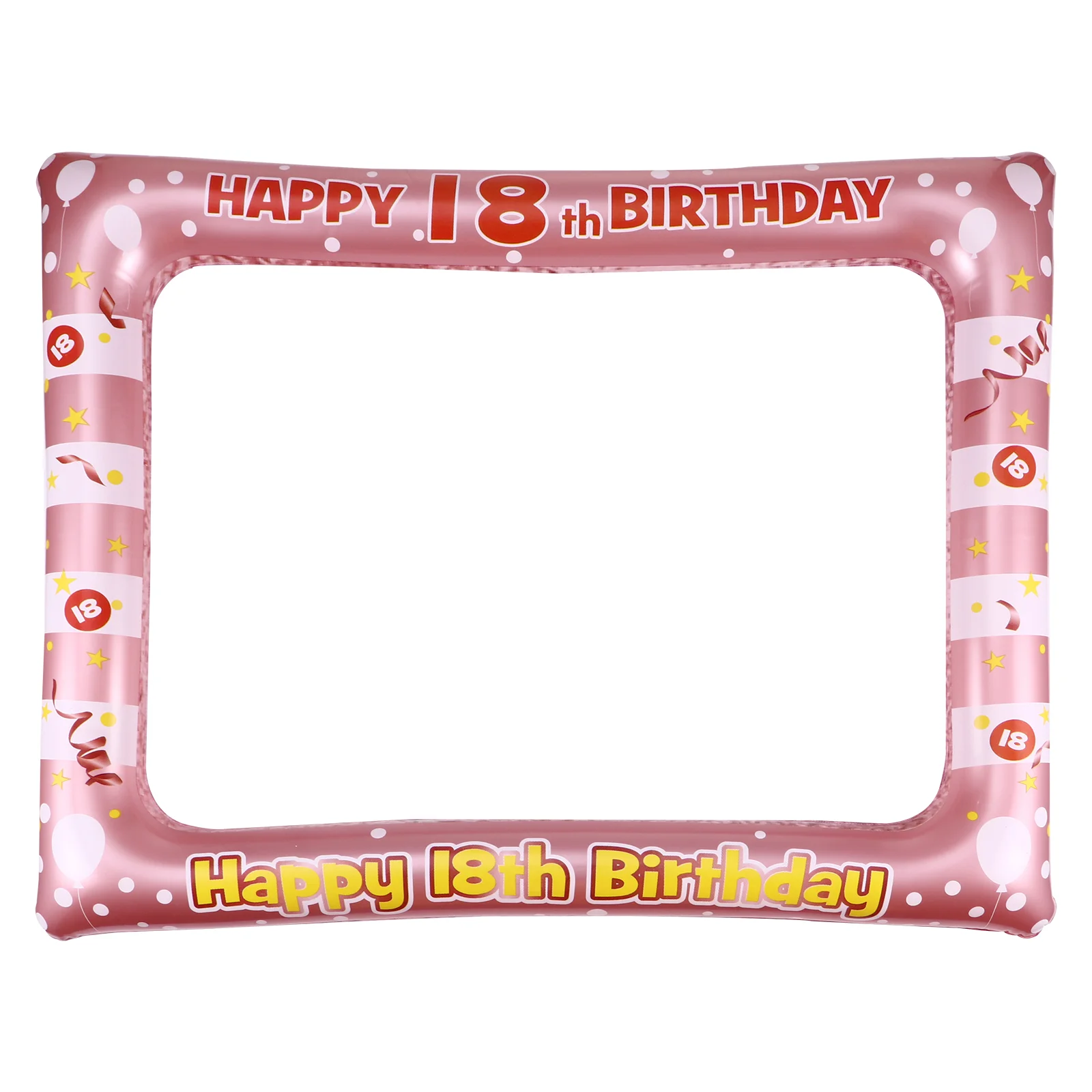 

Frame Birthday Photo Selfie Party Inflatable Props Booth Prop Pictureblow 18Th Supplies 30Th Photography Happy 40Th Balloons