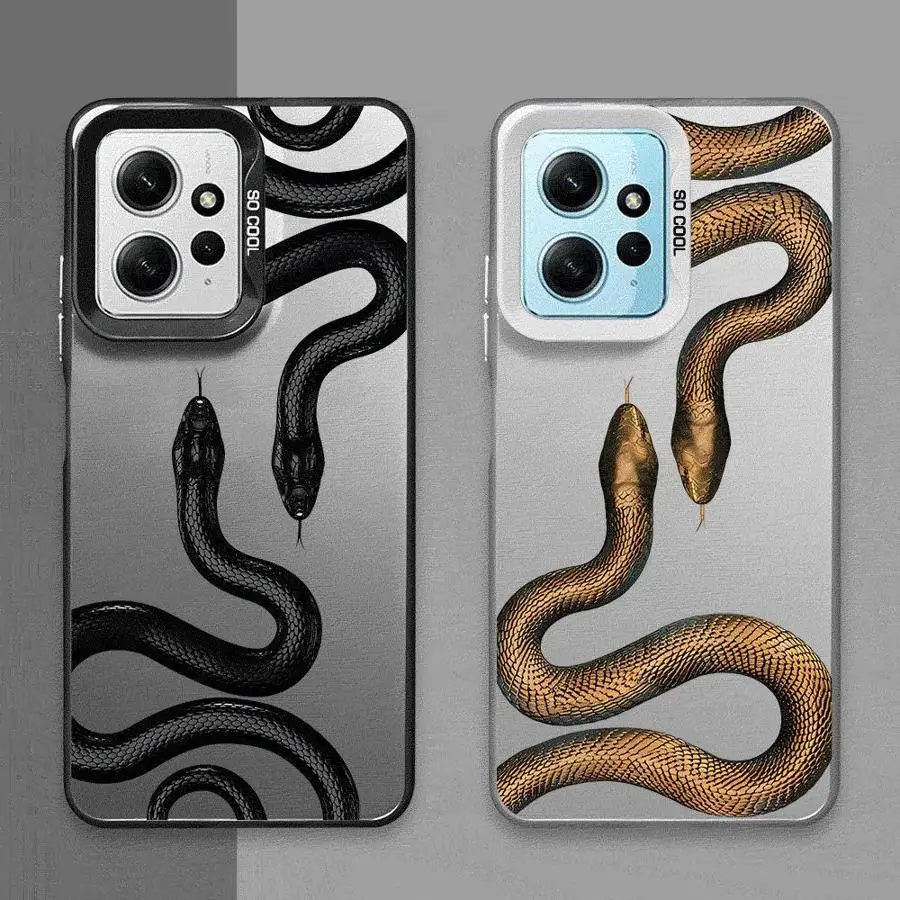 Snake Rose Skull Blvck Phone Case for Xiaomi Redmi Note 11 Pro 5G 12S 11S 12 13 Plus 10S 10 Capa Coque Cover