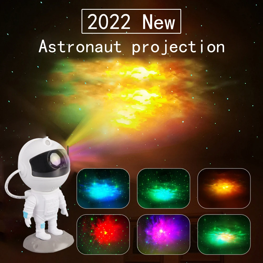 

2022New Astronaut LED Night Light Galaxy Starry Star Projector Lamp Kids Bedroom Projection Lamp Home Decorative Lighting Gifts