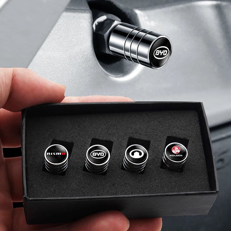 Колпачки клапанов алюминиевых шин, автомобильная эмблема, пылезащитная крышка для Cadillac Escalade Tiburon Deville Sevilla XT5 XTS CTS BLS SLS DTS SRX CT4 CT6