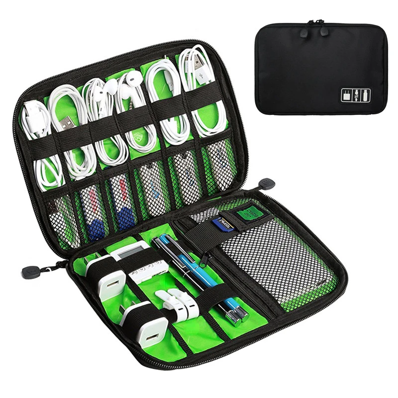 

Organizer Storage Bags System Kit Case USB Data Cable Earphone Wire Pen Power Bank Digital Gadget Devices Travel Bags