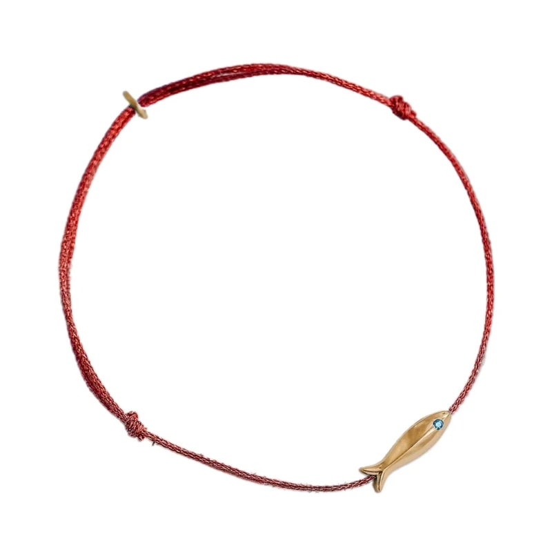 

Lucky Little Fish Mother's Day Parent-child Hand-woven Red Thread Bracelets Dropship