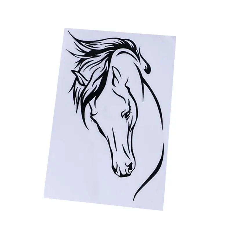 

10.4cm*17cm Animal Horse for Head Car Accessories Vinyl Car Sticker