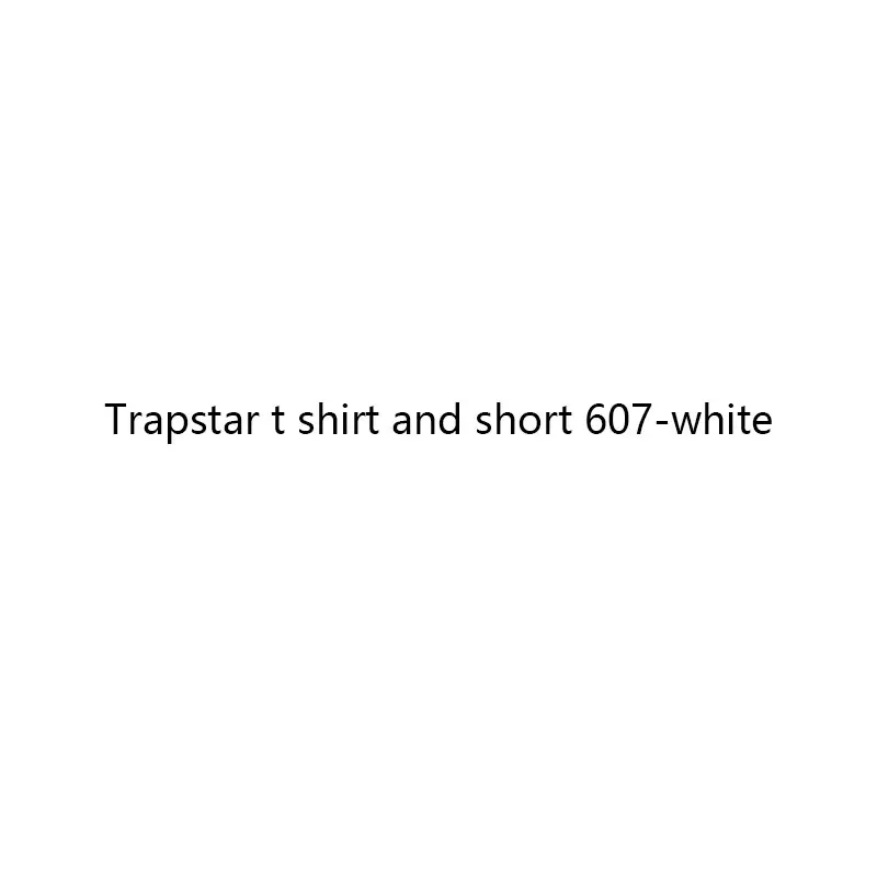 

Trapstar T Shirt and Short 607-white