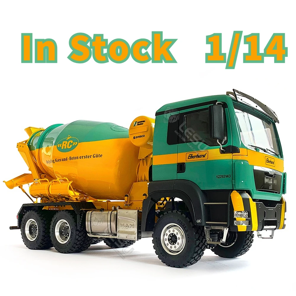 

LESU RC Truck 1/14 6x6 Metal Mixer Engineering Snail Truck LS-Z0027 RTR Tamiya Model Toys