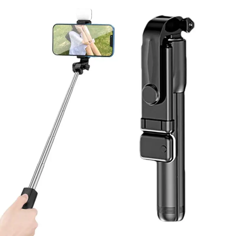 Портативная селфи-палка с синими зубьями