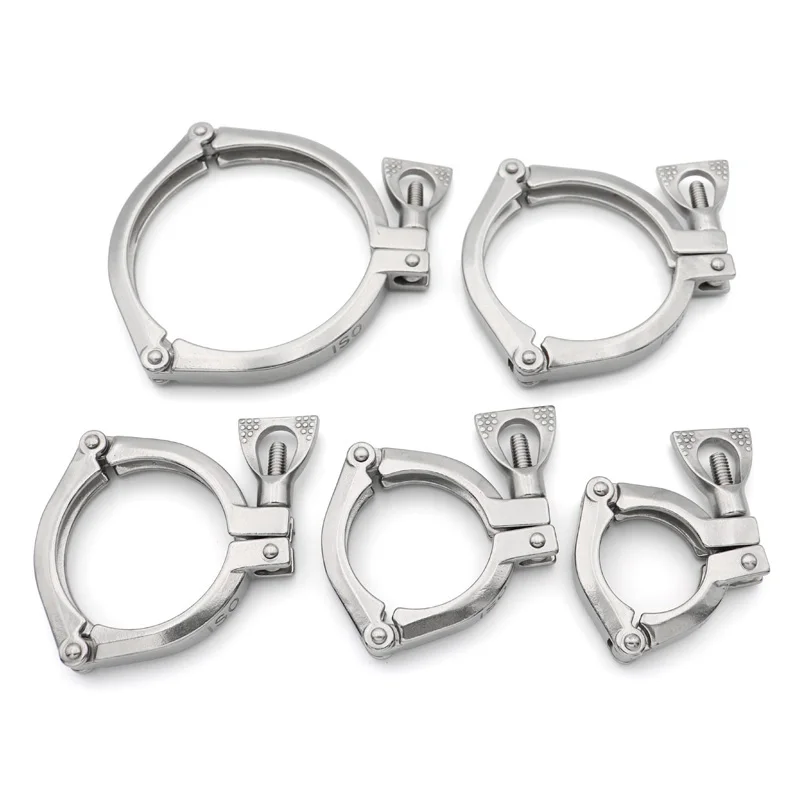 Фото Модель из трех частей Tri Clamp 1,5/2/3/3,5/4 дюйма SS304 Санитарный фитинг клевера из нержавеющей стали TC50,5/64/77,5/91/106/119 мм Homebrew №2