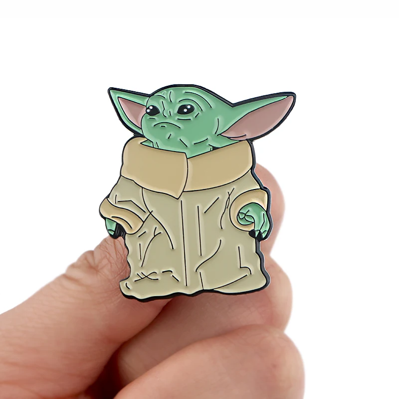 LT848 детские милые эмалированные булавки Звездные войны Yoda аксессуары для