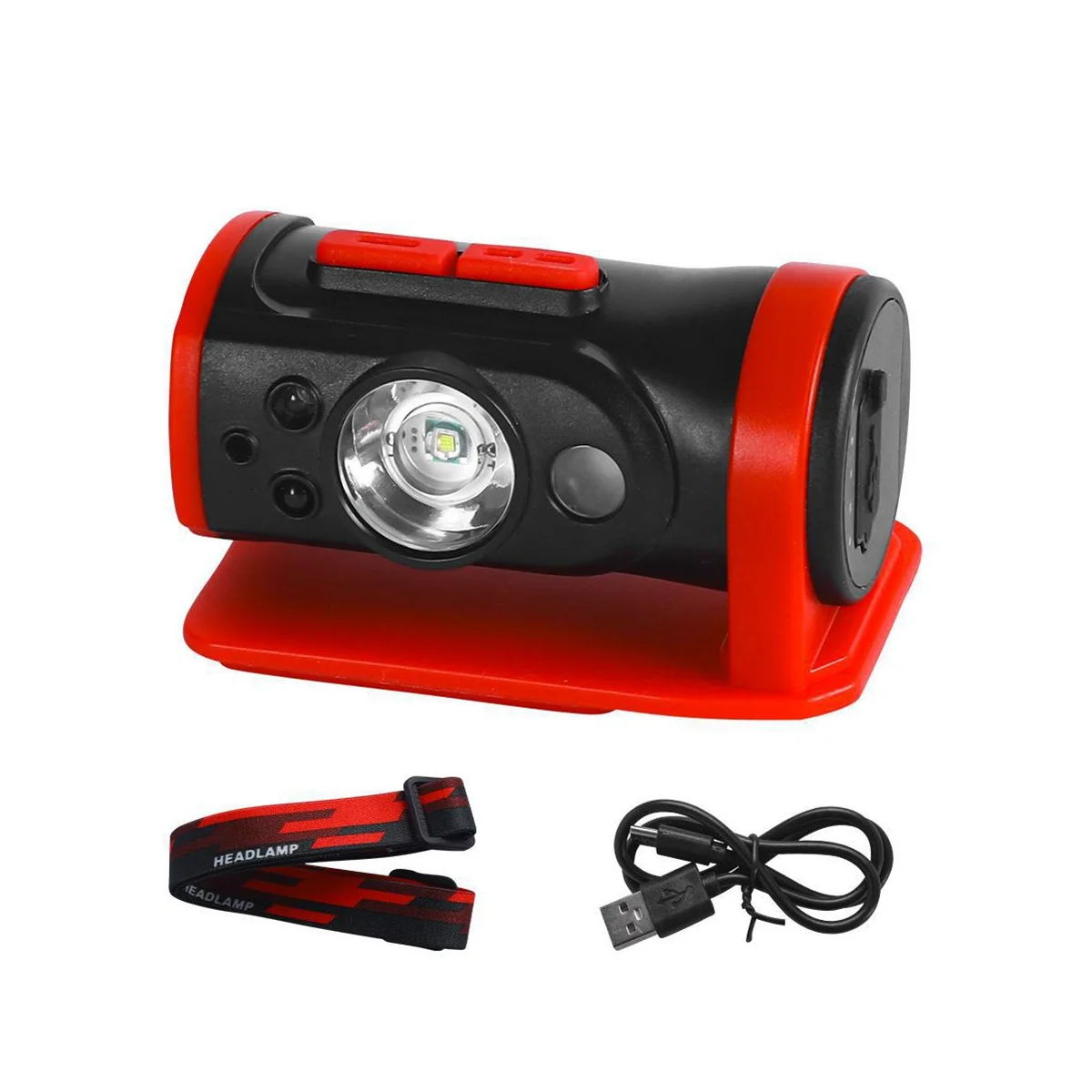 

Outdoor Night Fishing Strong Light Rechargeable Headwear Baiting Lamp Led Inductive Cap Clip Head Light Lamp