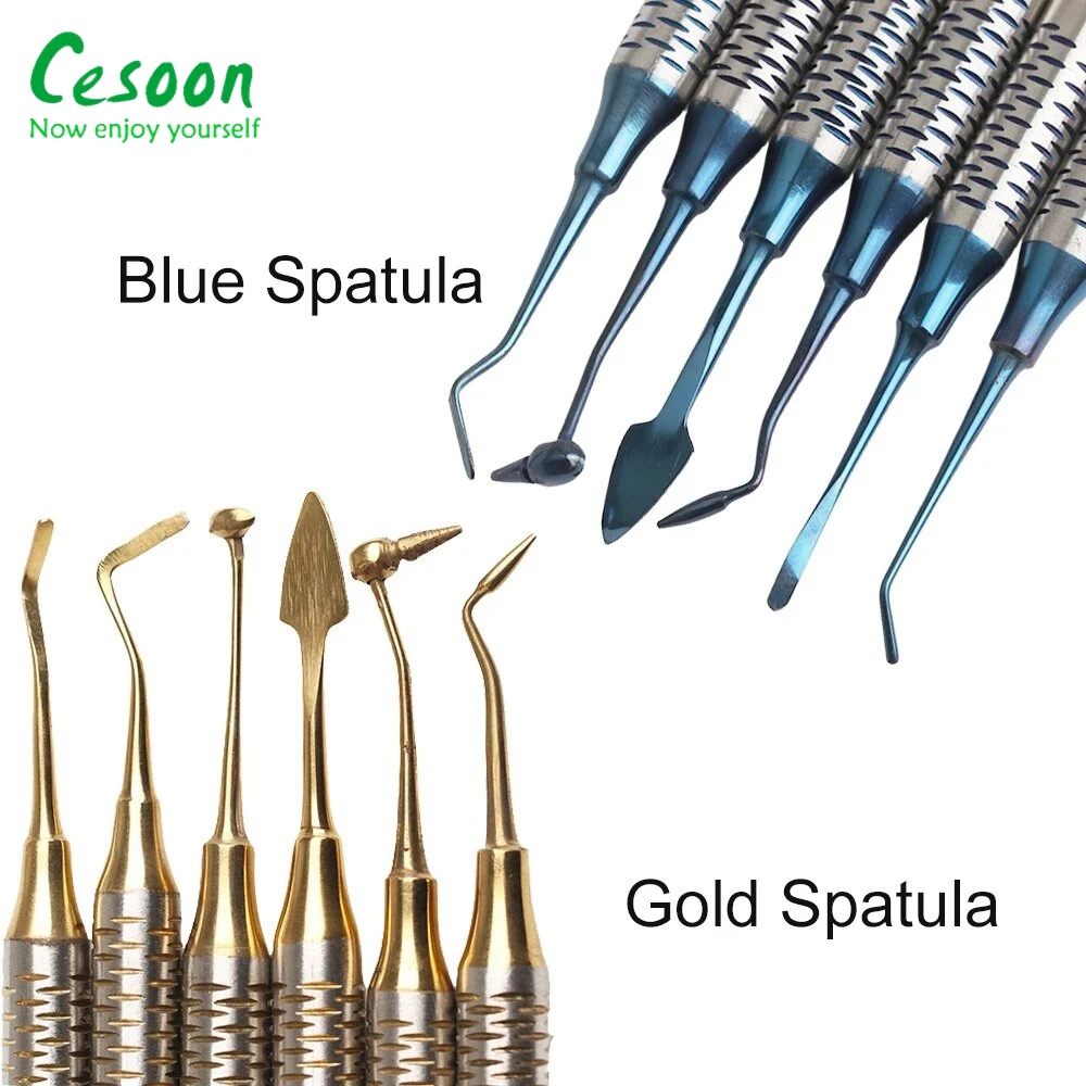 6 шт./набор шпатель с титановым покрытием