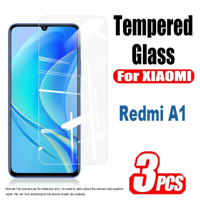 3 шт. защитное закаленное стекло для Xiaomi Redmi A1 Защитные пленки для экрана стеклянные пленки
