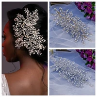 a323 rhinestone wedding headband crystal bridal headpiece party hair accessories for women tiara bridesmaids headwear headpieces