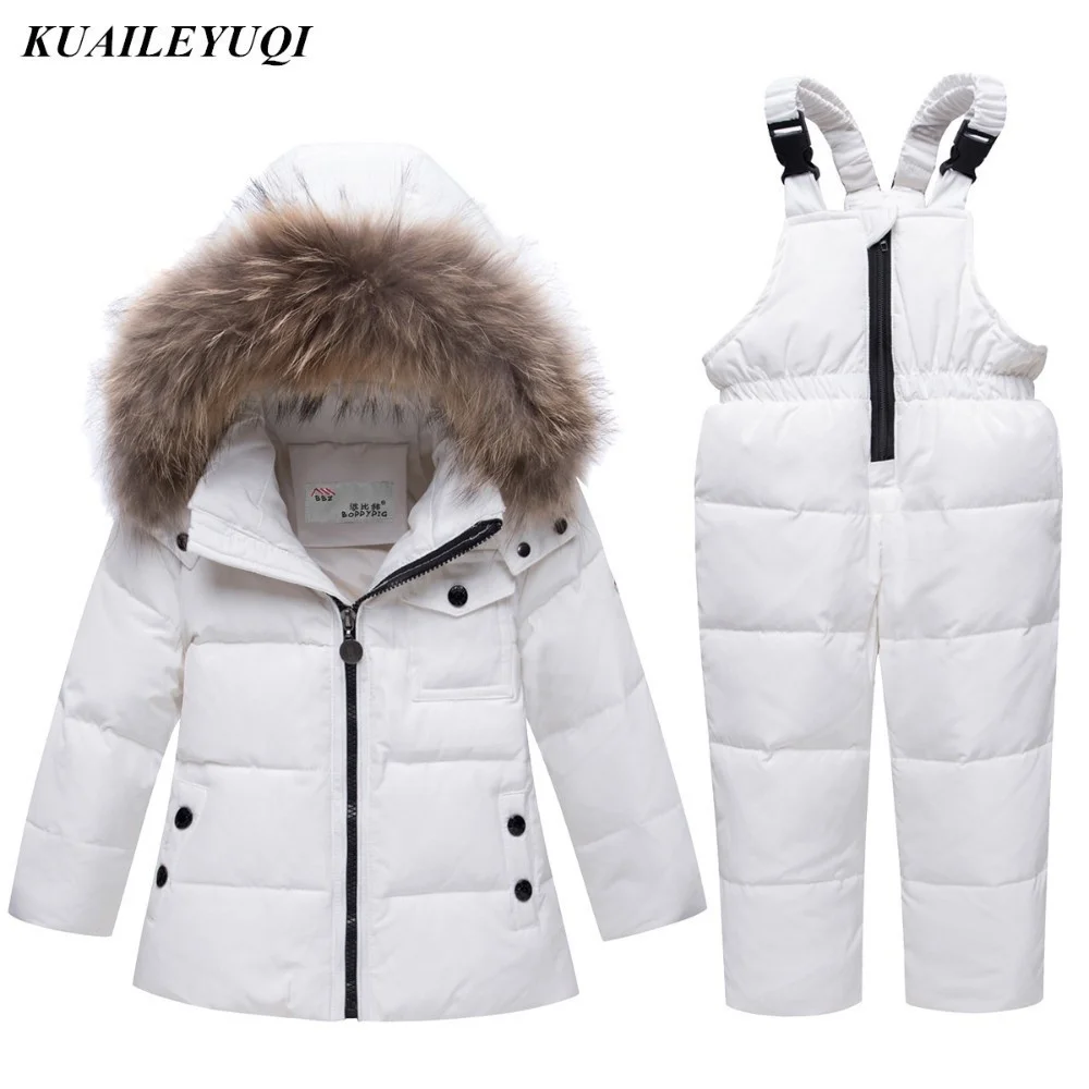 

Russia children spring coat clothing sets kids baby boy girl clothes for new year's Eve parka Winter down jackets snow wear