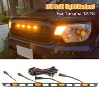 4pcs led grill lights led small yellow warning light grille driving light fuse harness for toyota tacoma 2012 2013 2014 2015