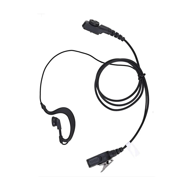 G-Shape Earpiece for Hytera PD700,PD702,PD702G,PD708,PD780,PD782 Walkie Talkie 2 Way Radio Surveillance Headset with Mic and PTT