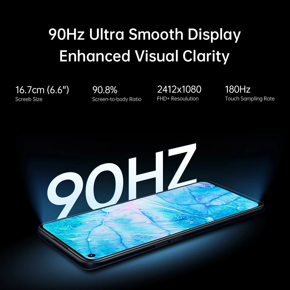 global version realme 9i smartphone snapdragon 680 6 6 inch 90hz display 50mp camera 5000mah battery 33w fast charge phone free global shipping