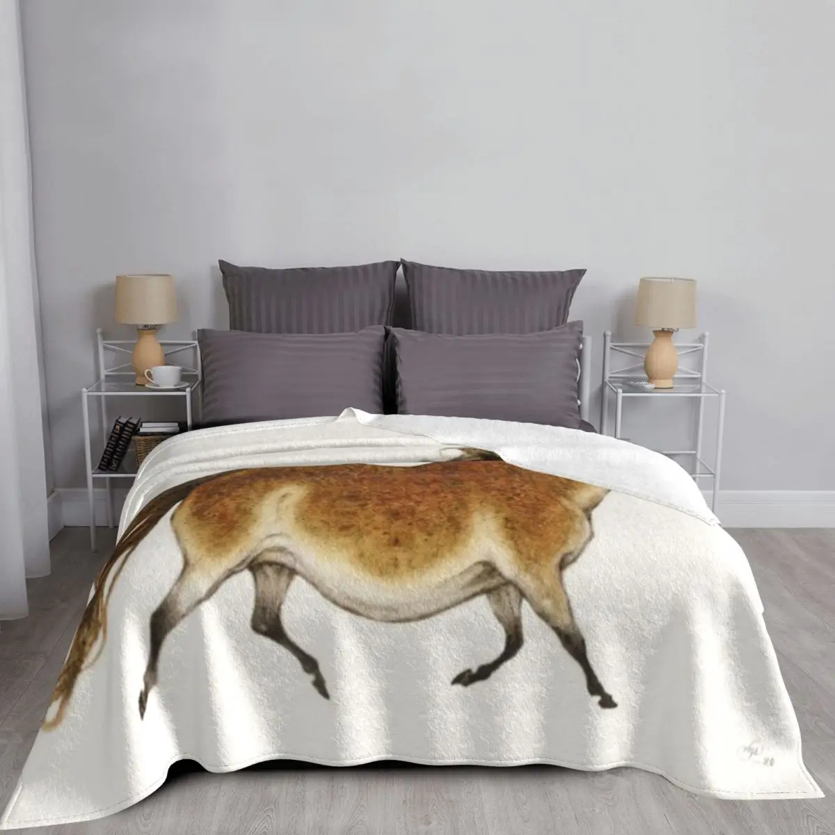 Pudgy Horse Lascaux Tribute 1 одеяло из микрофлиса