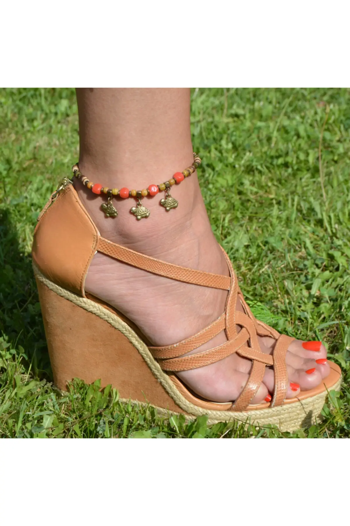 

Kaplumbağalı Anklets