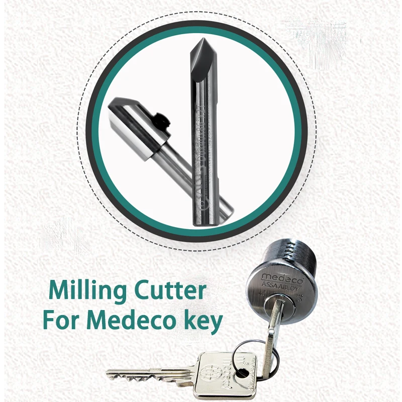 

Locksmith Tools Milling Cutter Carbide Drill Bit for Medeco keys Duplication